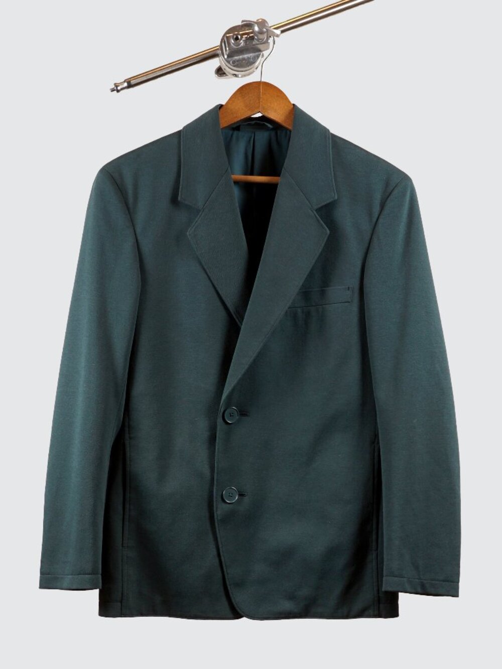 Uniqlo U Dark Teal Green Tailored Two Button Blazer Jacket XS